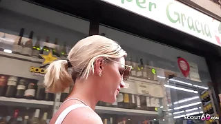 GERMAN SCOUT  Deutsche Urlauberin Leidy deLeon bei Strassen Casting gefickt