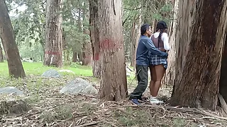 Superannuated peasant fucks young college girl in the field