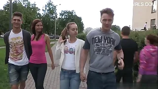 Prexy girlfriend homemade gangbang