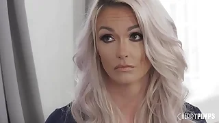 Busty Blonde MILF Gets Slay rub elbows with Hard Load of shit She Needs From Stepson