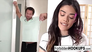 Hot student bangs her stepuncle